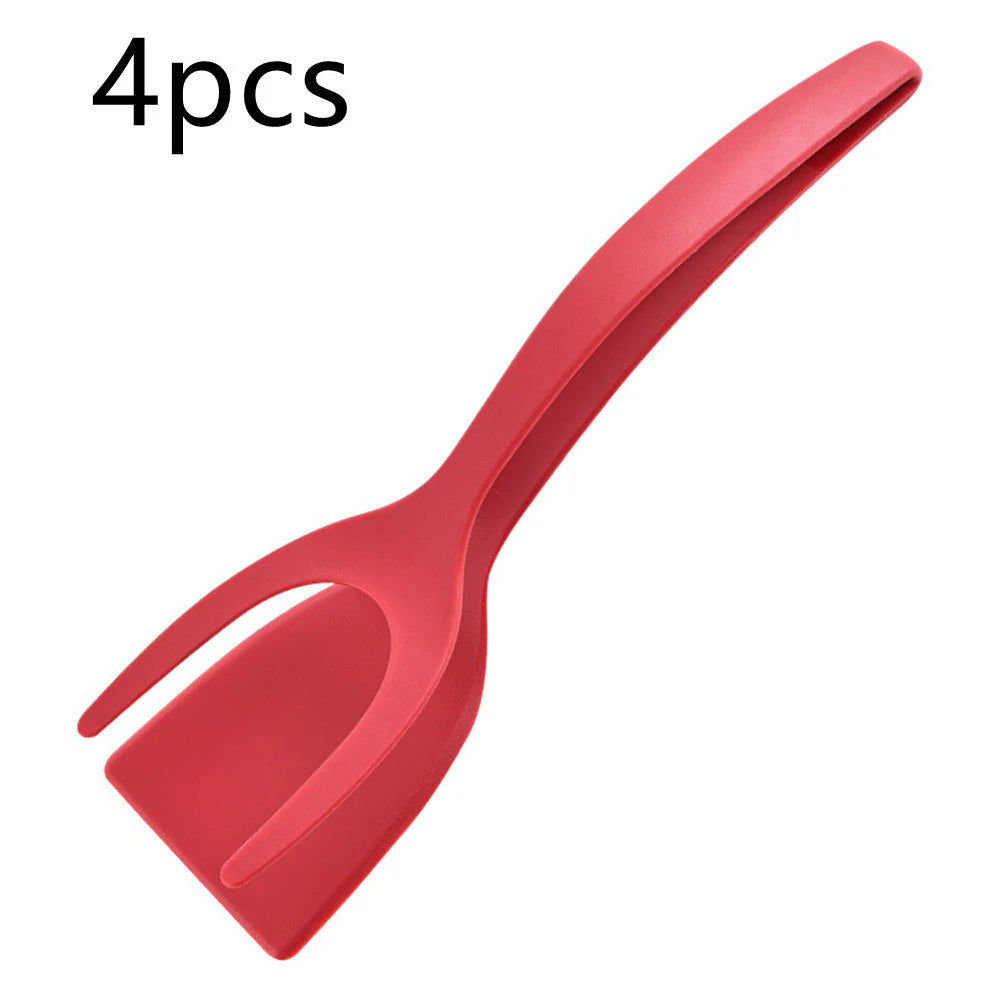 2 in 1 Grip and Flip Tongs Egg Spatula 