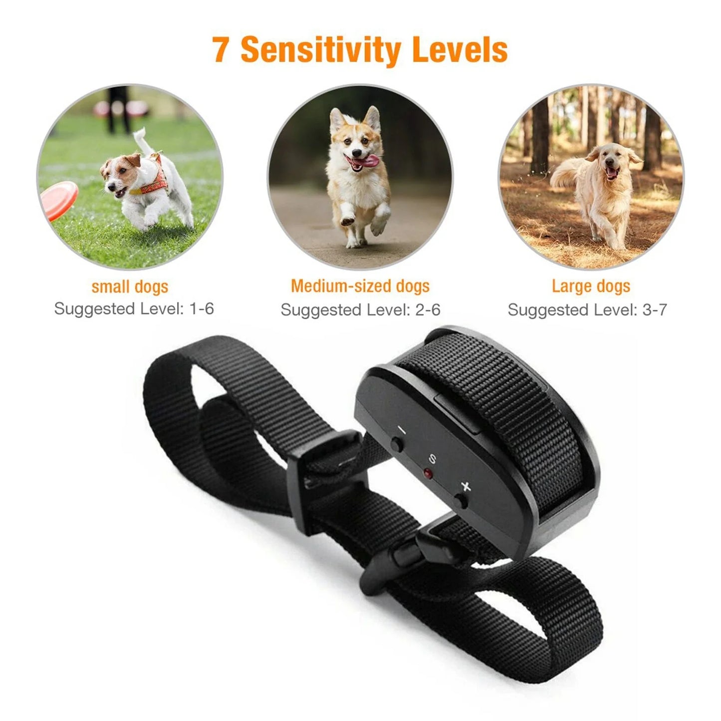 Automatic anti Bark Barking Dog Shock Control Collar 